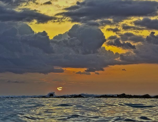 Rainy season sunset at Playa Guiones, Nosara Costa Rica