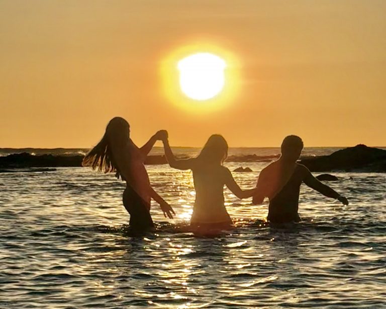 frolic-with-friends-at-sunset
